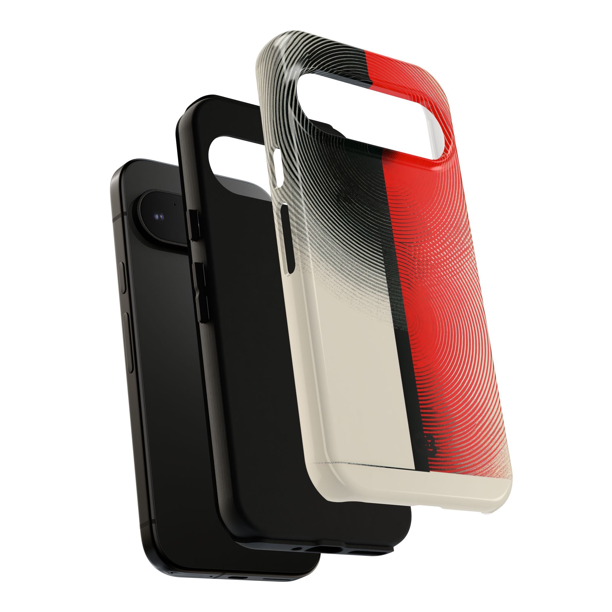 Red Tough Phone Case for Google Pixel - Split Signal Red