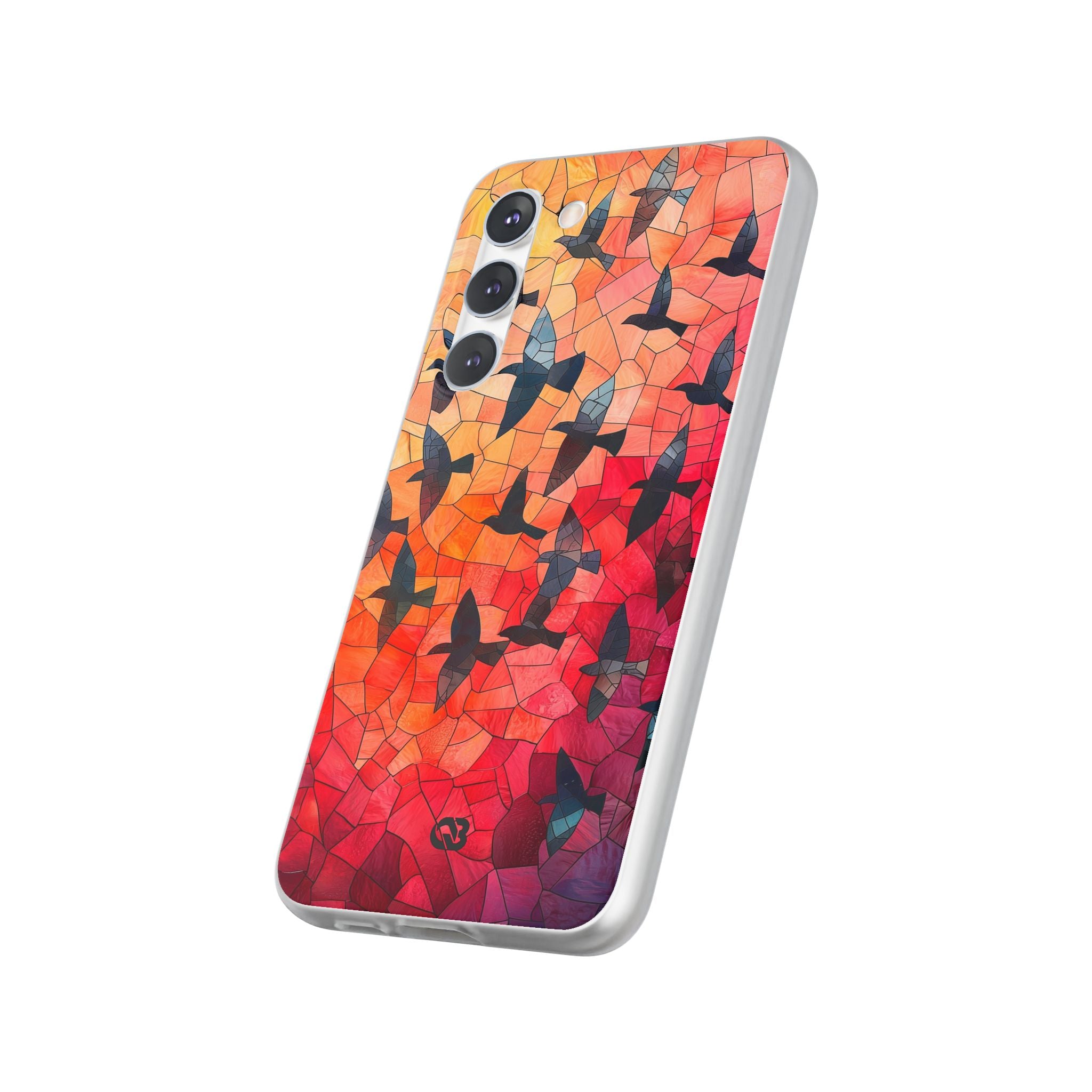 Ember Mosaic Wings · Soft Phone Case for Samsung