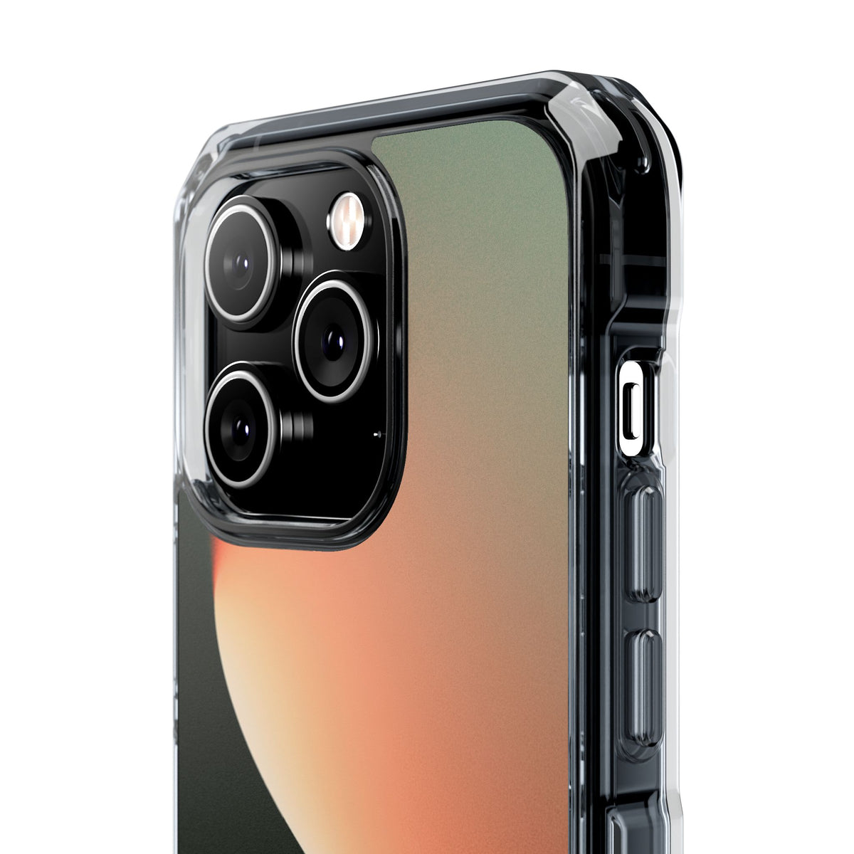 Luminous Arc · Clear Impact Magnetic Phone Case for iPhone · Green