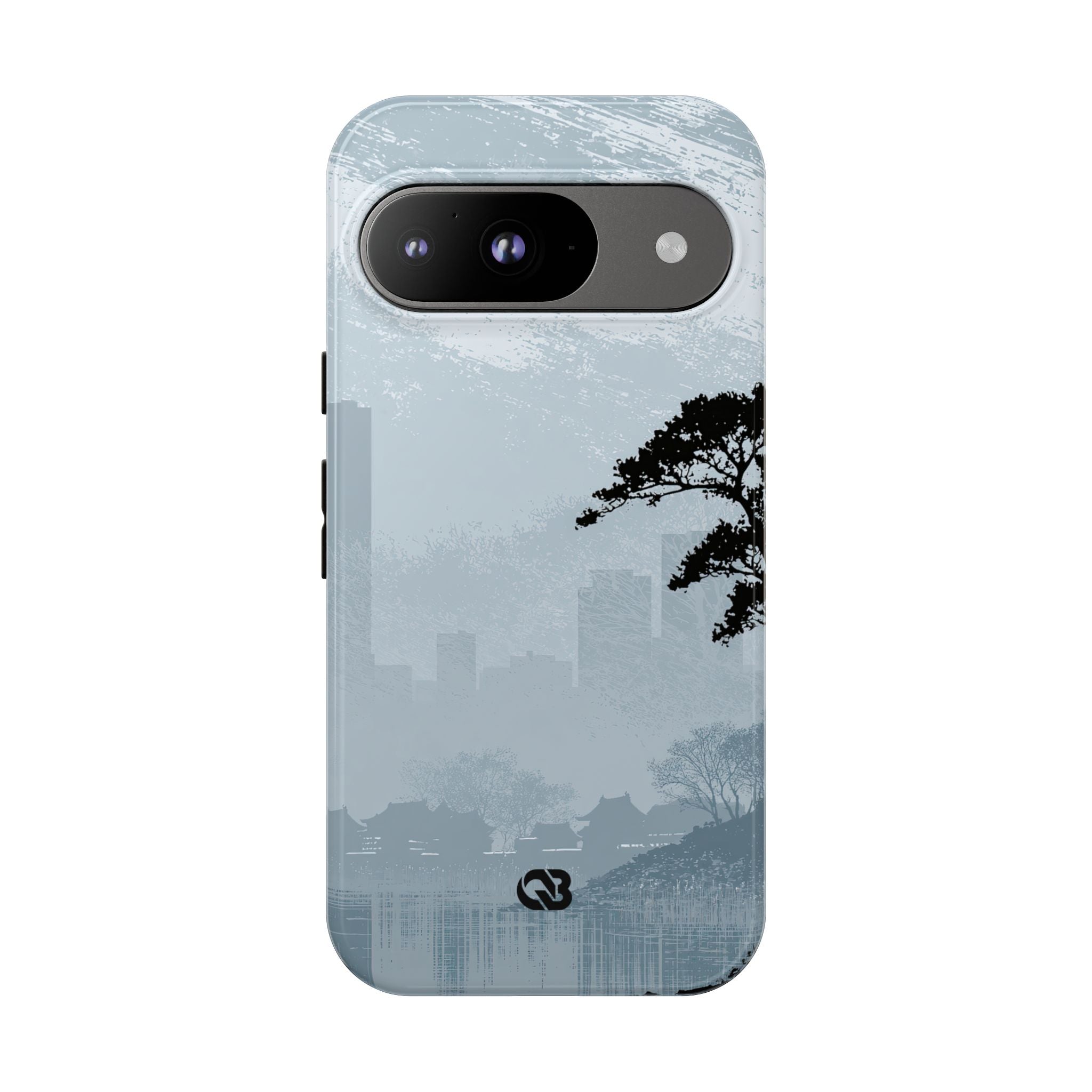 Grey Tough Phone Case for Google Pixel - Steel Slate Zen