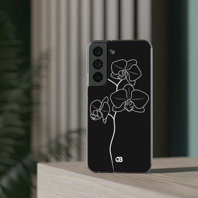 Black Lite Phone Case for Samsung - Noir Alabaster Orchid