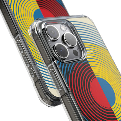 Blue Impact MagSafe Phone Case for iPhone - Primary Circuit Orbit