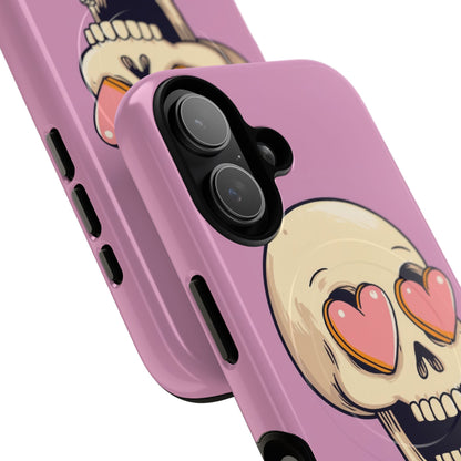 Heart Eyed Skull iPhone 17 Case - Tough+ - CASE•BOB