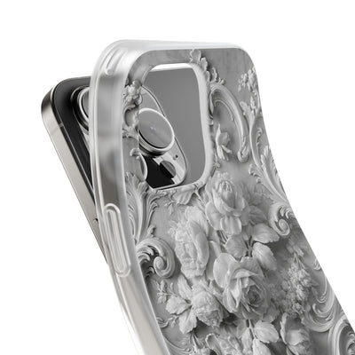 Rococo Marble Rose · Lite Phone Case for iPhone ·  White