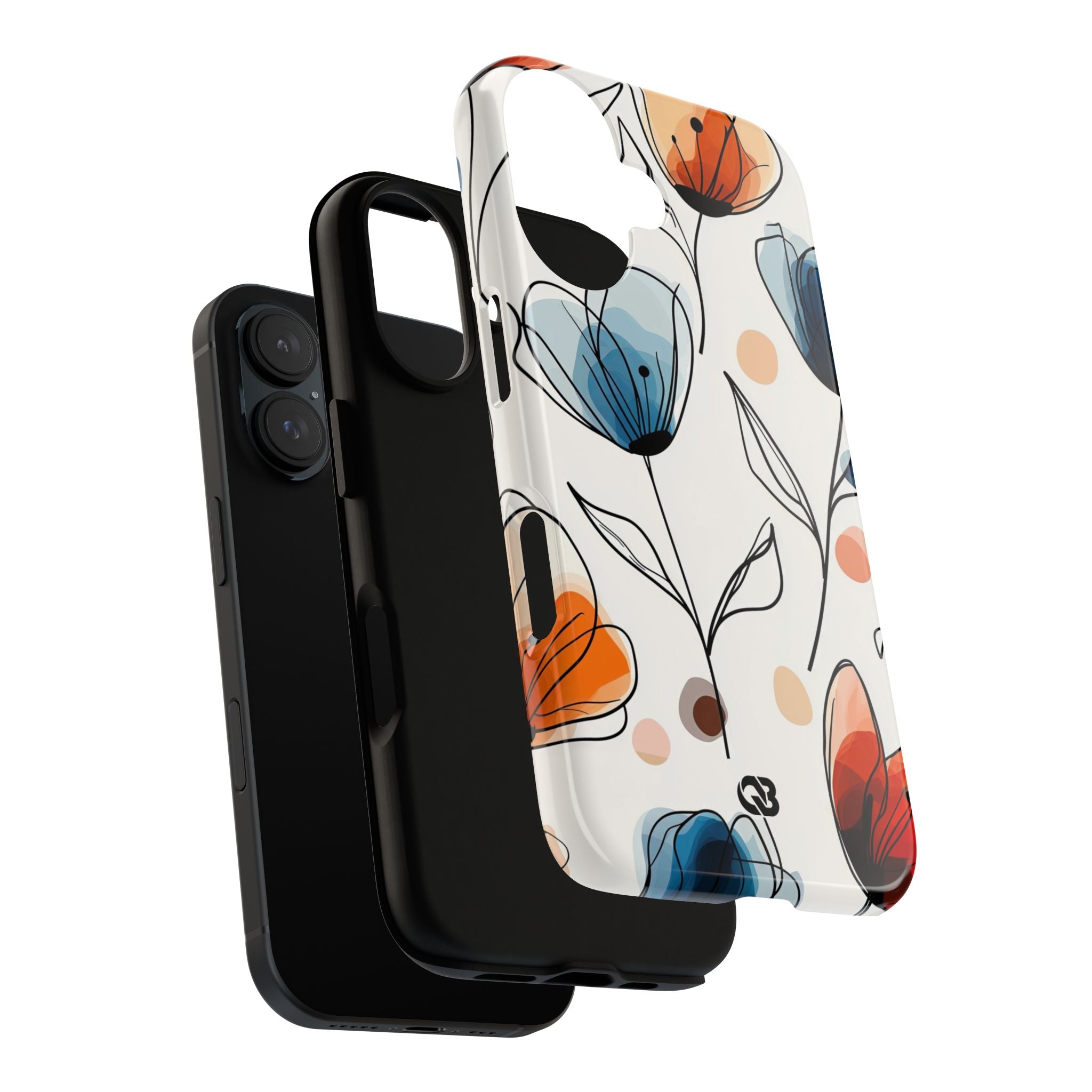 Ink Watercolor Tulips · Tough Phone Case for iPhone