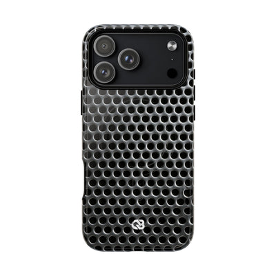 Brushed Perforated Steel · Tough 2.0 Magnetic Phone Case for iPhone · Silver