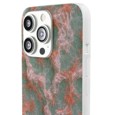 Coral Pixel Matrix · Lite Phone Case for iPhone ·  Green