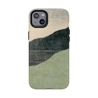 Green Tough 2.0 Magsafe Phone Case for iPhone - Moss Ridge Grain