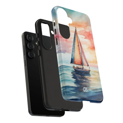 Crimson Horizon Sail · Tough Phone Case for Samsung