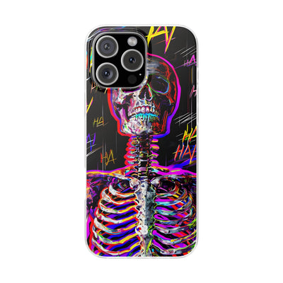 Neon Glitch Skeleton · Soft Handyhülle für iPhone
