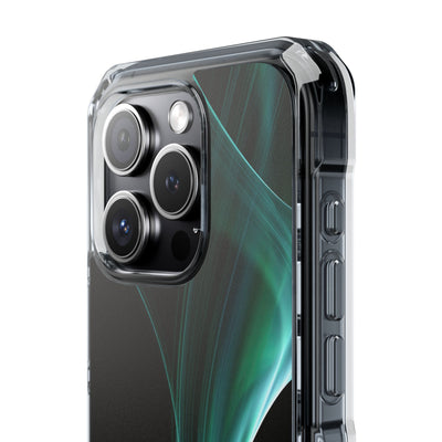 Emerald Lumen · Clear Impact Magnetic Phone Case for iPhone · Green