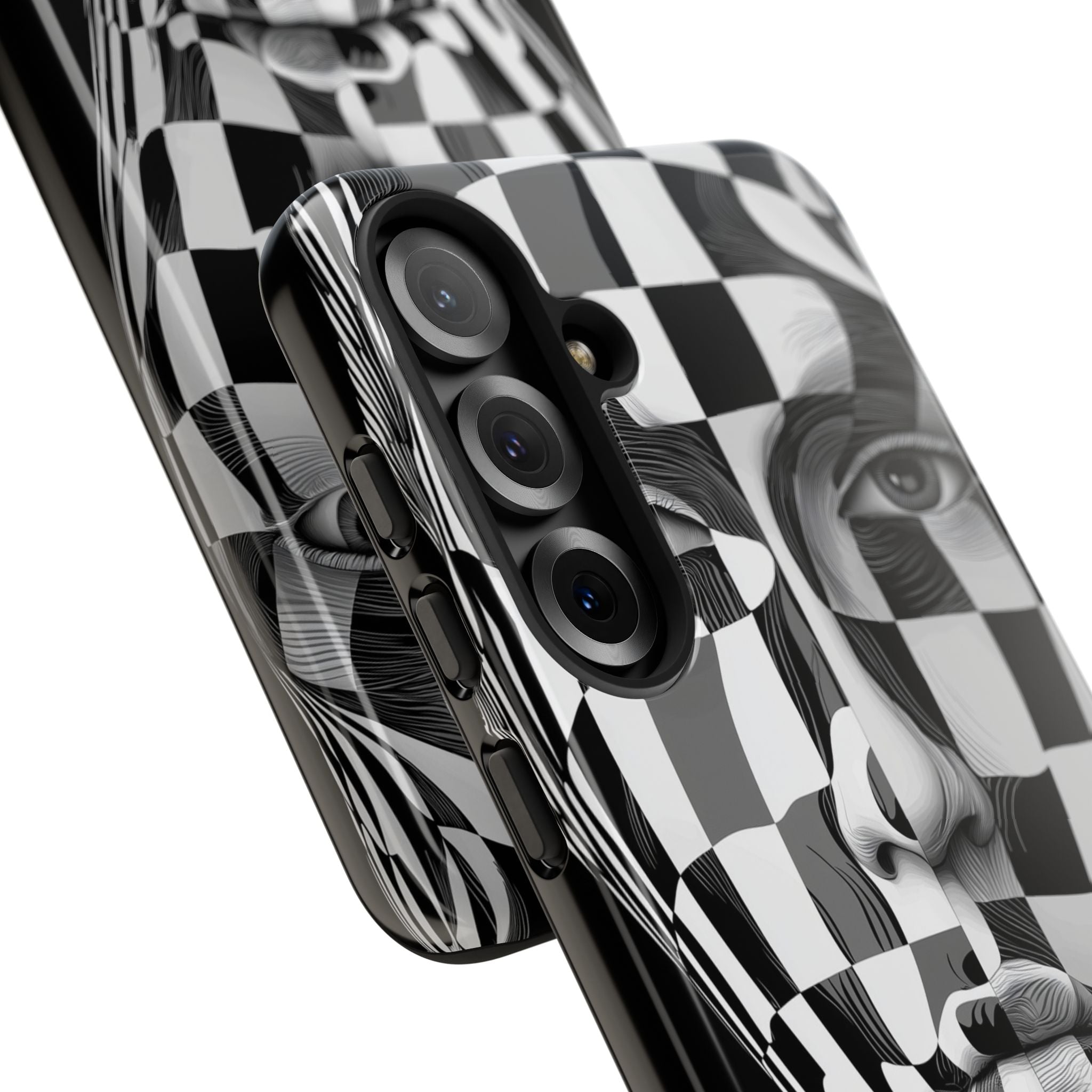 Checkered Face Samsung S25 Plus Case - Tough