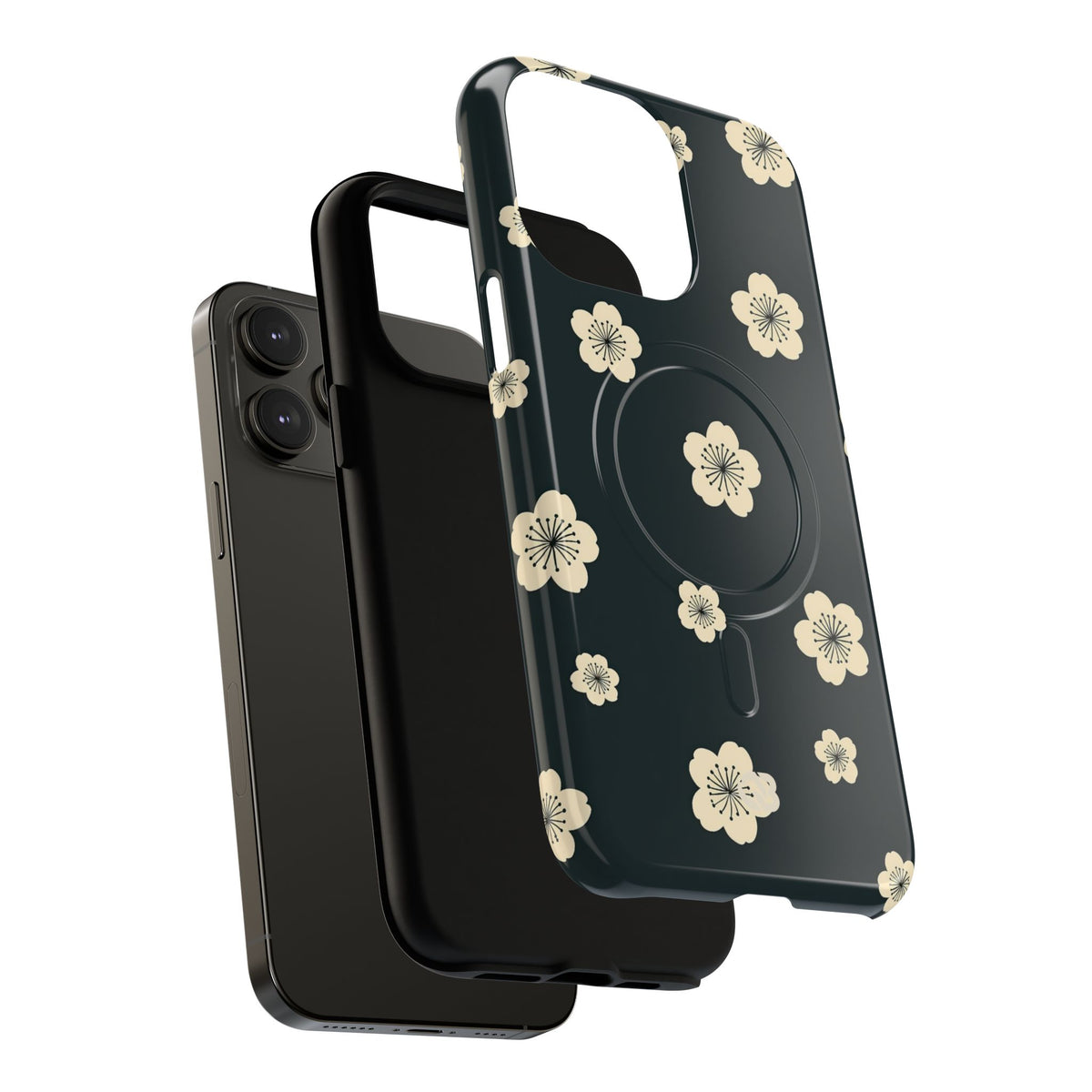 Midnight Sakura Bloom · Tough 2.0 Magnetic Phone Case for iPhone · Black