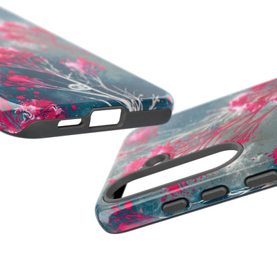 Cyber Blossom · Tough Phone Case for Samsung · Teal