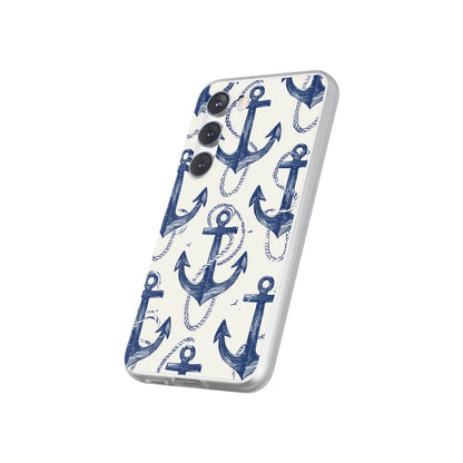 Navy Anchor Loop Samsung S23 Case - Soft