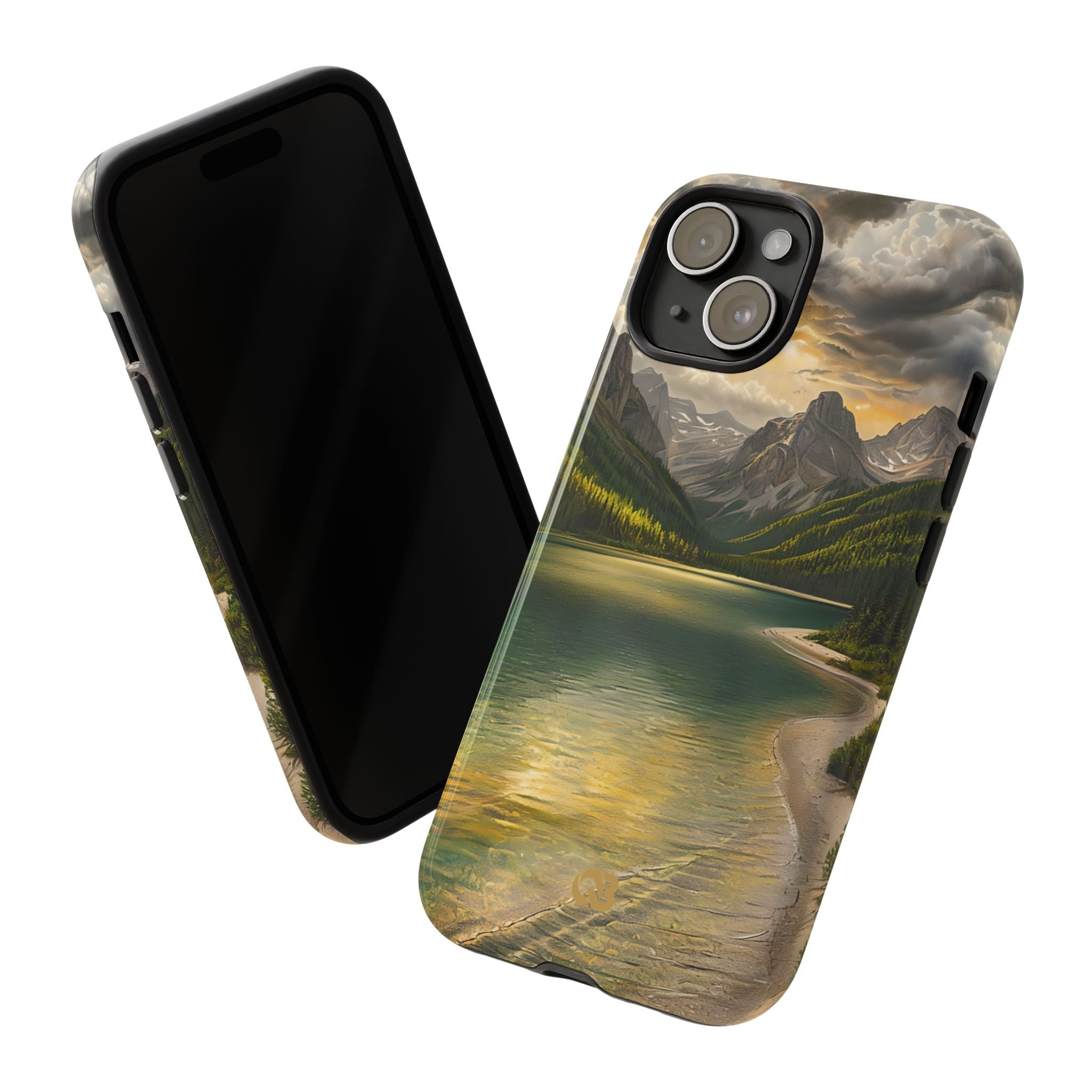 Gilded Mountain Lake · Tough Phone Case for iPhone