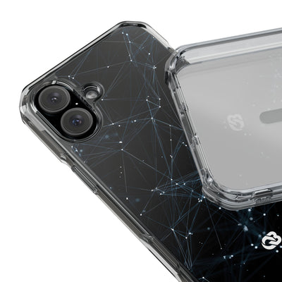 Black Impact MagSafe Phone Case for iPhone - Arctic Neural Mesh