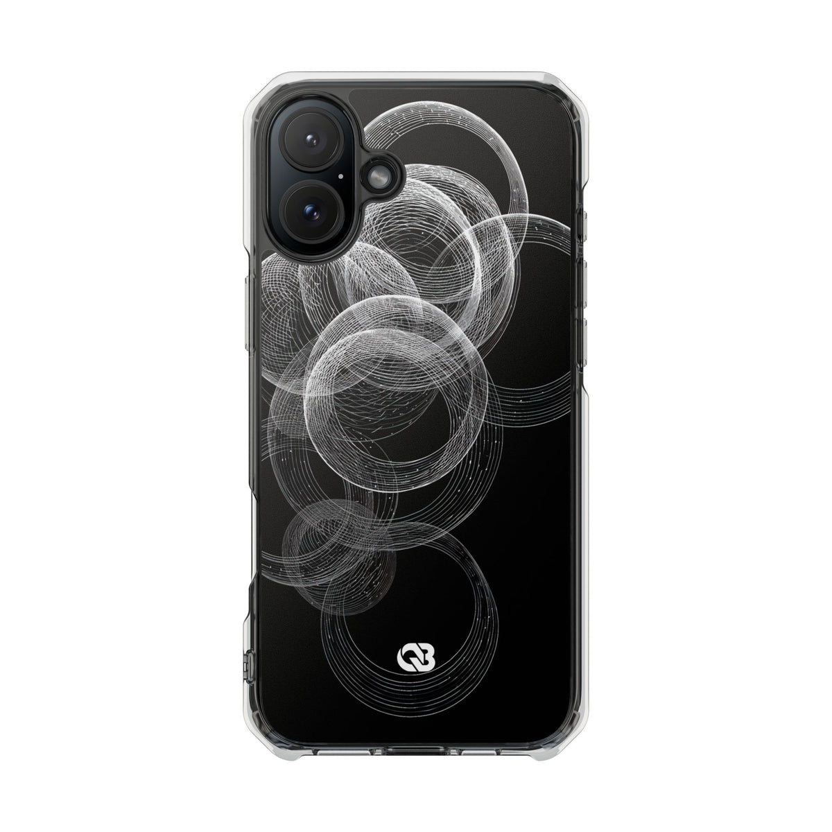Orbital Resonance · Clear Impact Magnetic Phone Case for iPhone ·  Black