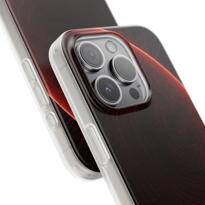 Red Lite Phone Case for iPhone - Crimson Flare Flux