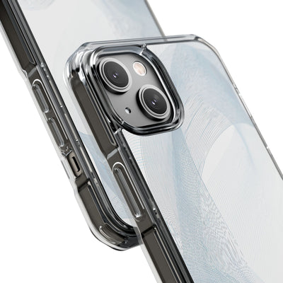 White Impact MagSafe Phone Case for iPhone - Arctic Line Current