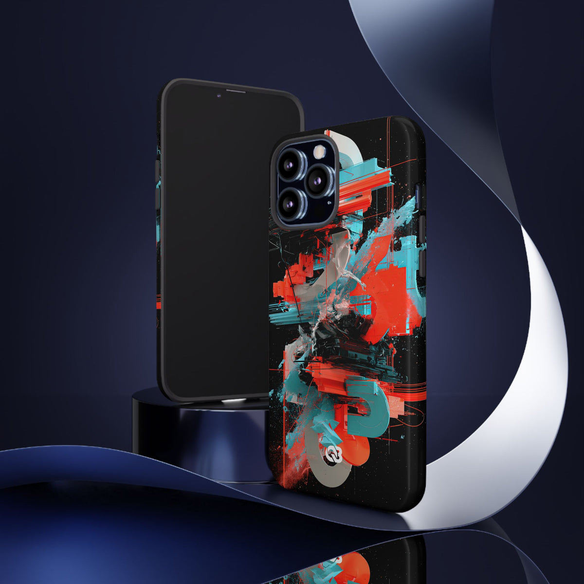 Fragmented Cyber Core · Tough Phone Case for iPhone · Black