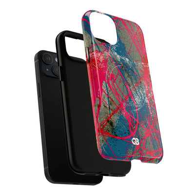 Neon Static Drip · Tough 2.0 Magnetic Phone Case for iPhone · Pink