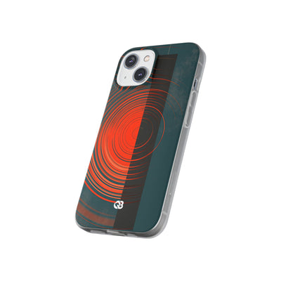 Teal Lite Phone Case for iPhone - Burnt Slate Radial