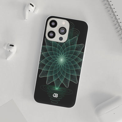 Verdant Harmonic Bloom · Lite Phone Case for iPhone ·  Black