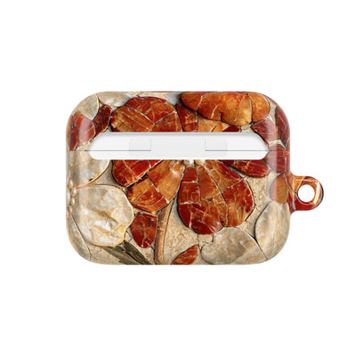 Carnelian Pearl Bloom · Hard Case for AirPods & AirPods Pro · Orange