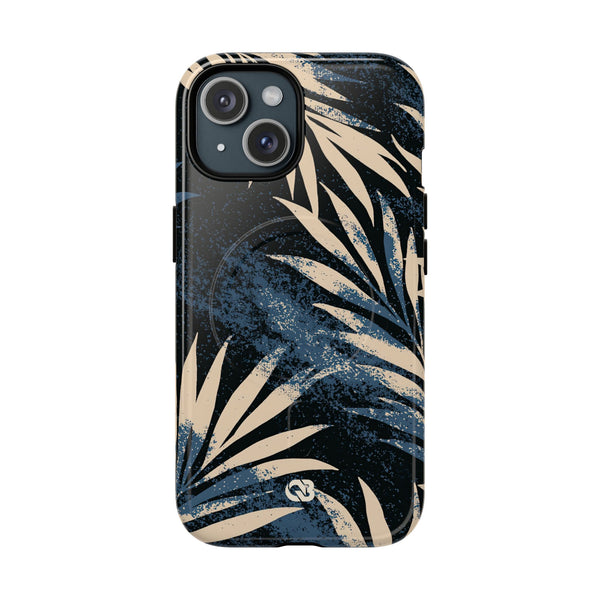 Indigo Palm Horizon · Tough 2.0 Magnetic Phone Case for iPhone · Blue