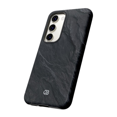 Black Tough Phone Case for Samsung - Midnight Slate Ridge