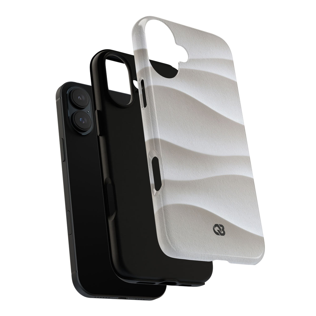 Sculpted Dune Relief · Tough Phone Case for iPhone · White