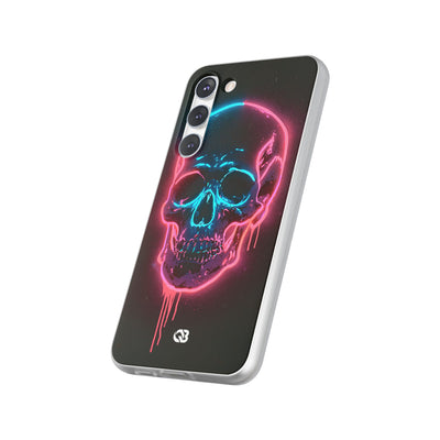 Neon Drip Skull · Lite Phone Case for Samsung · Black