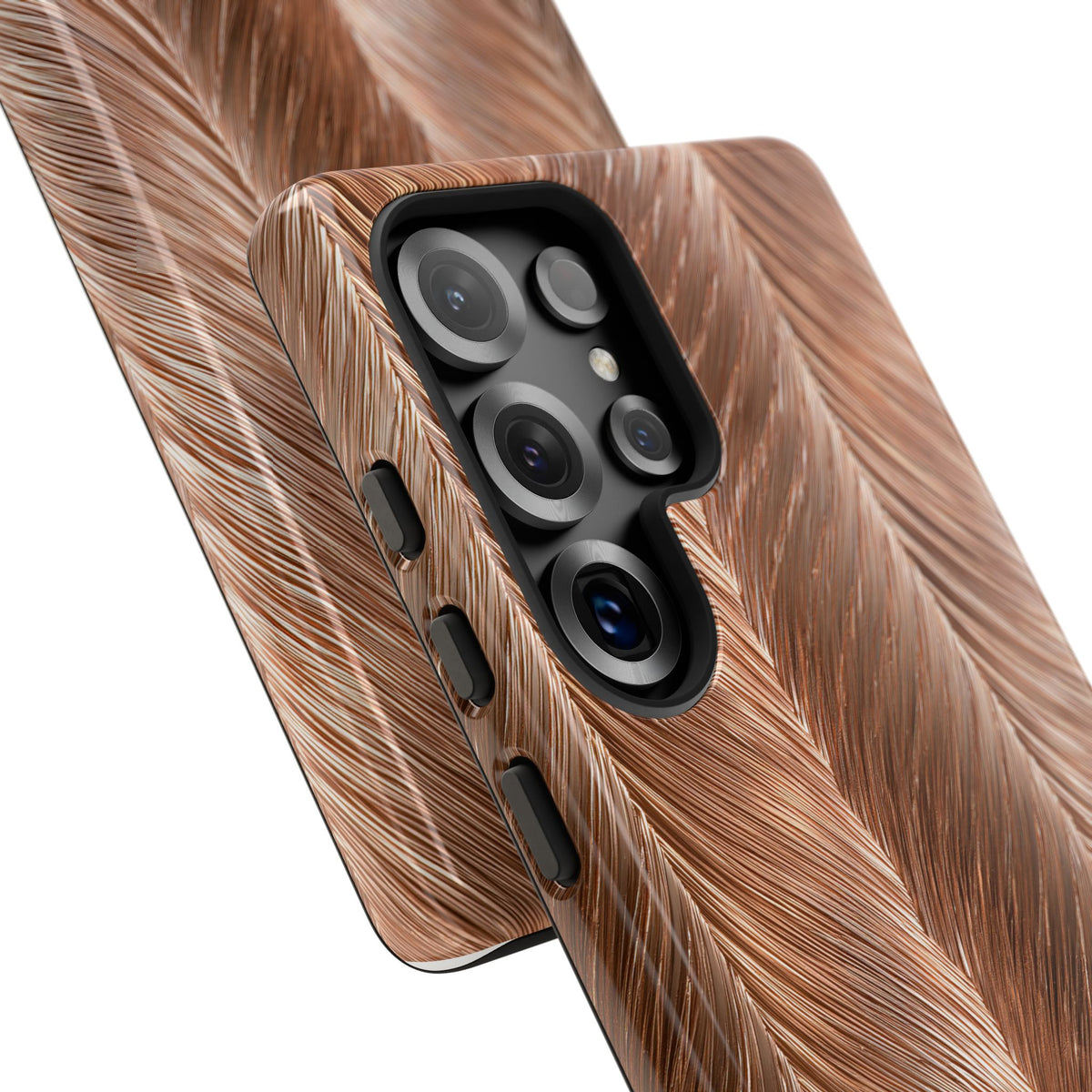 Rose Gold Weave · Tough Phone Case for Samsung · Brown