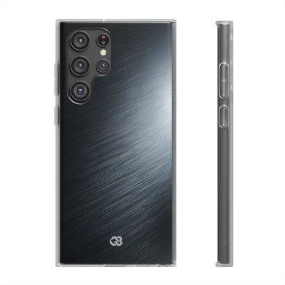 Grey Lite Phone Case for Samsung - Charcoal Brushed Steel