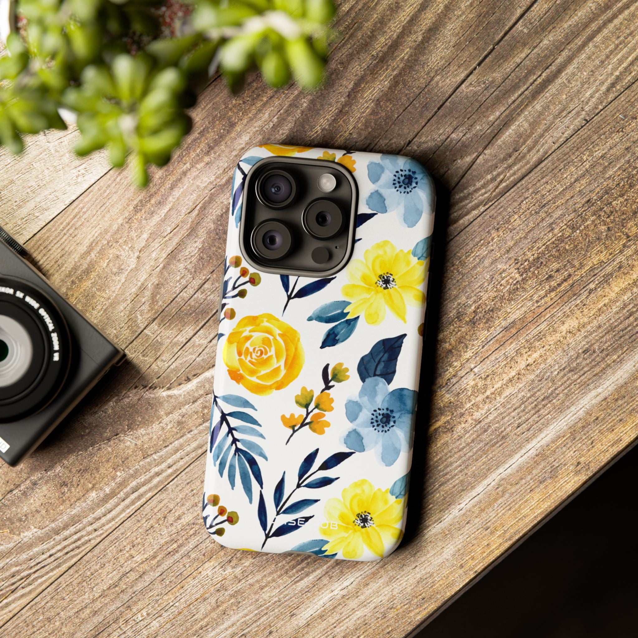 Golden Bloom iPhone 15 Pro Case - Tough