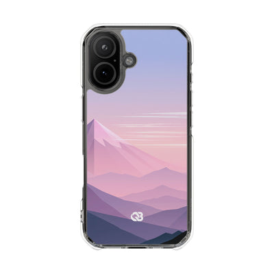Purple Impact MagSafe Phone Case for iPhone - Lavender Alpine Dawn