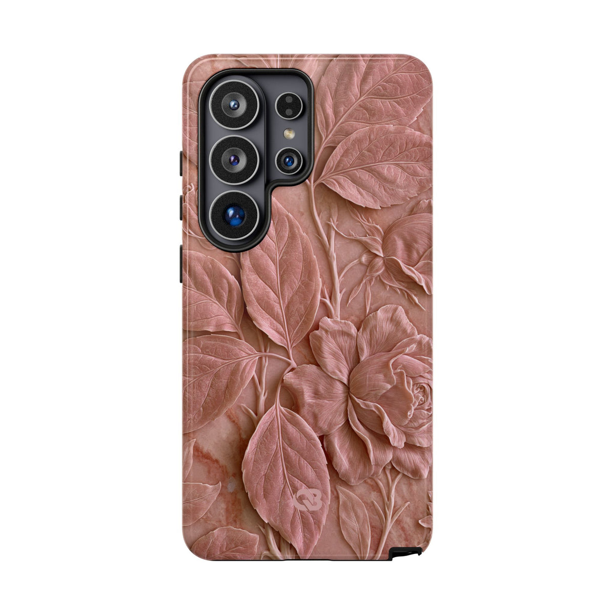 Blush Rose Relief · Tough Phone Case for Samsung · Pink