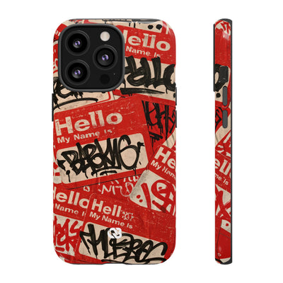 Slap Tag Collage · Tough Phone Case for iPhone · Red