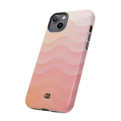 Blush Horizon Waves · Tough Phone Case for iPhone · Pink