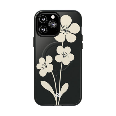 Nordic Blossom · Tough 2.0 Magnetic Phone Case for iPhone · Black