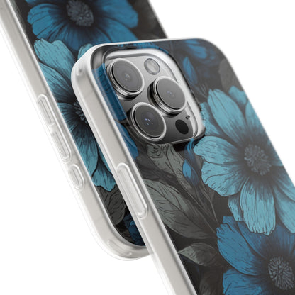 Blue Petal Radiance iPhone 16 Pro Max Case - Soft
