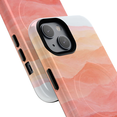 Alpenglow Ridge Vista · Tough 2.0 Magnetic Phone Case for iPhone · Orange