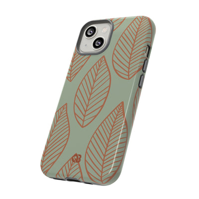 Sage Earth Leaves · Tough Phone Case for iPhone