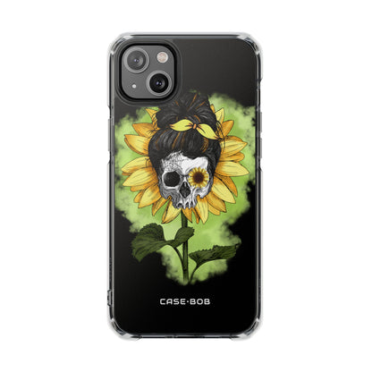 Sonnenblumen-Schädel iPhone 14 Plus Case - Impact