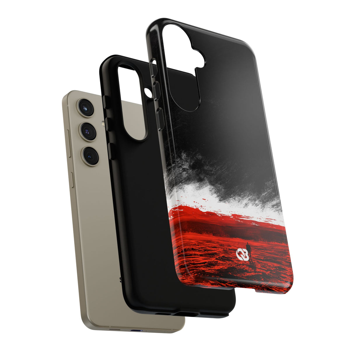 Crimson Horizon · Tough Phone Case for Samsung · Black