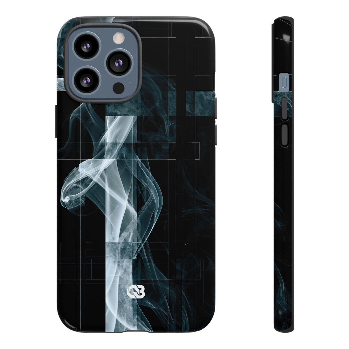 Fractured Smoke · Tough Phone Case for iPhone · Black