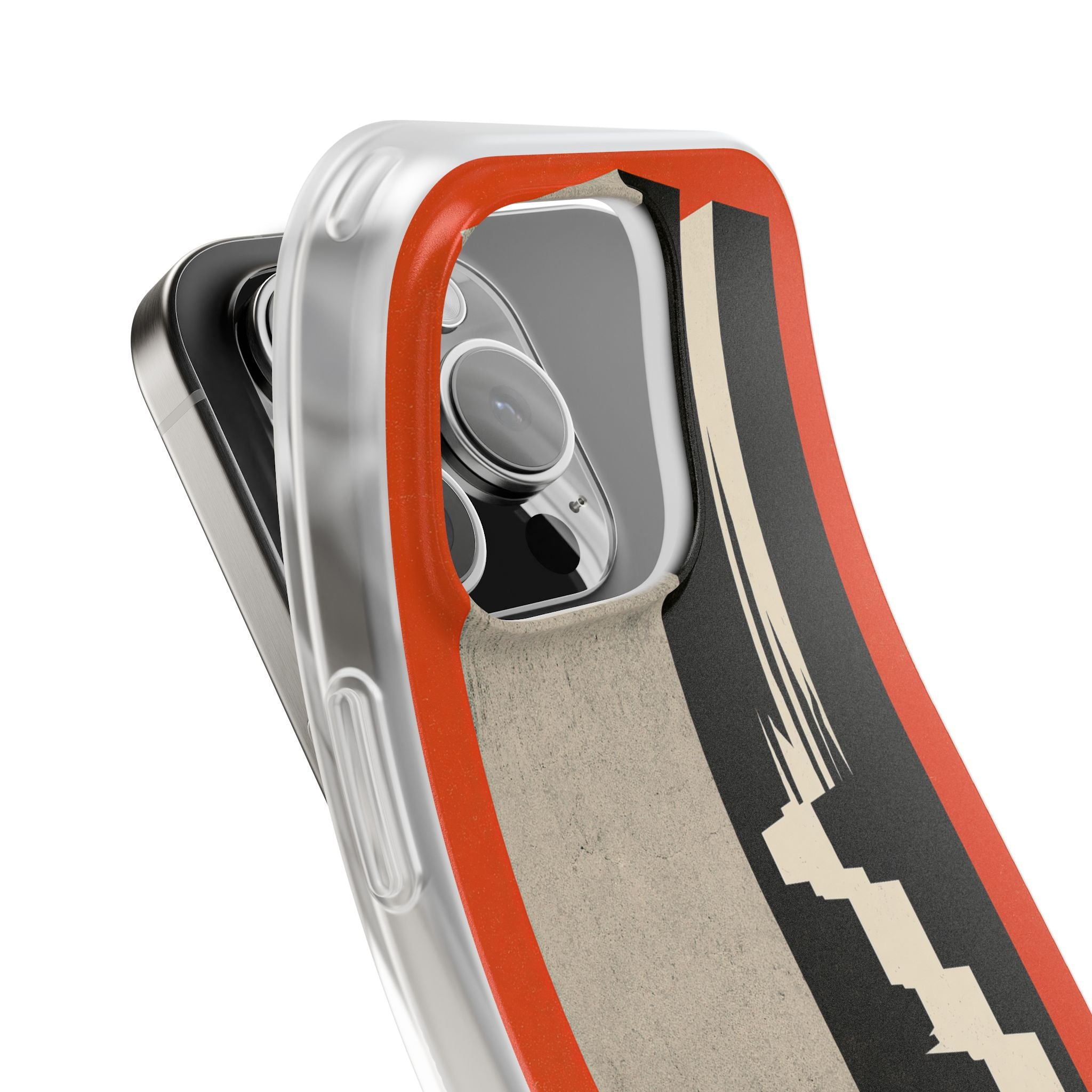 Orange Lite Phone Case for iPhone - Orange Monolith Rift