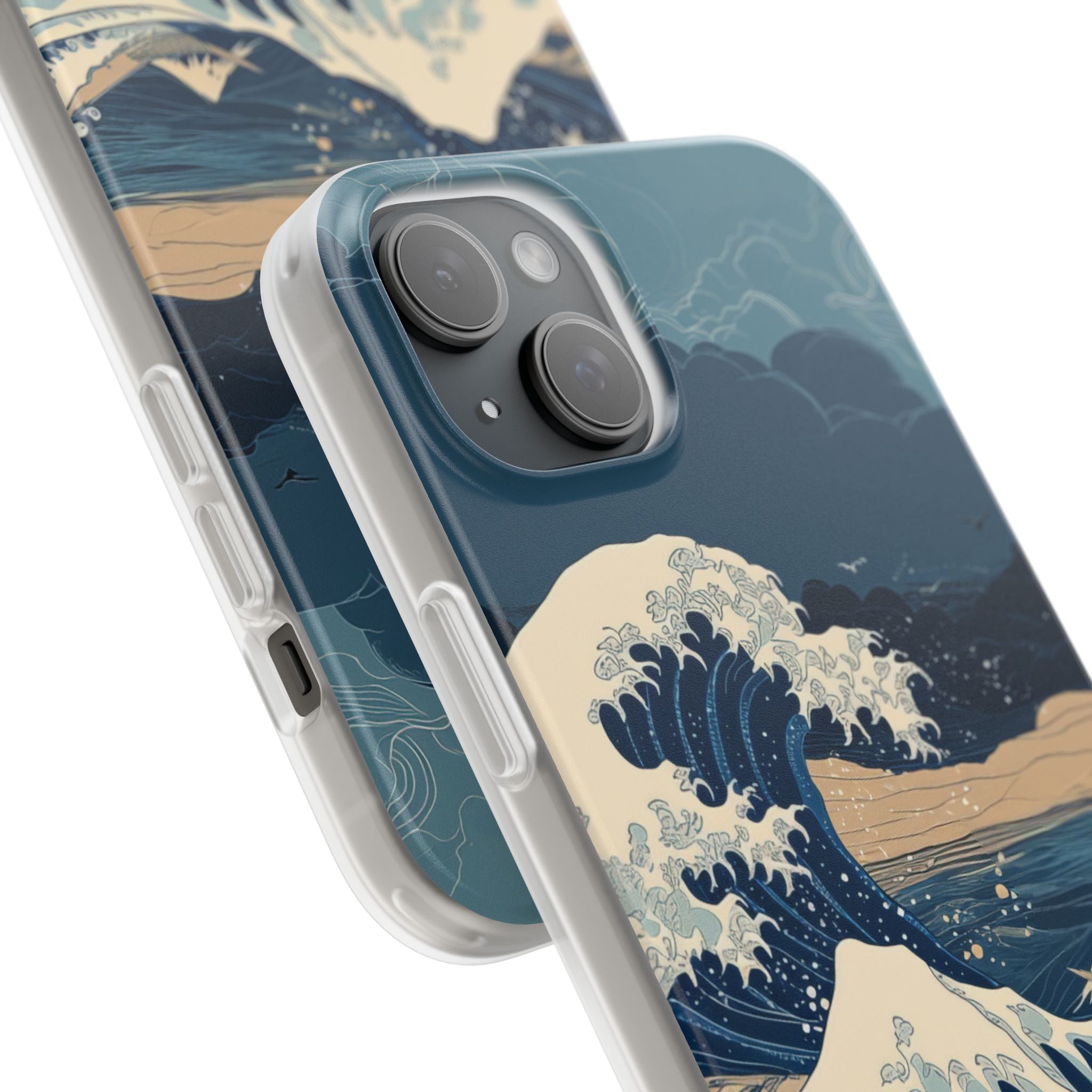 Cresting Blue Wave iPhone 15 Plus Case - Soft