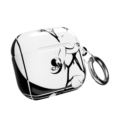 Nocturne Orchid Bloom · Hard Case for AirPods & AirPods Pro · Black
